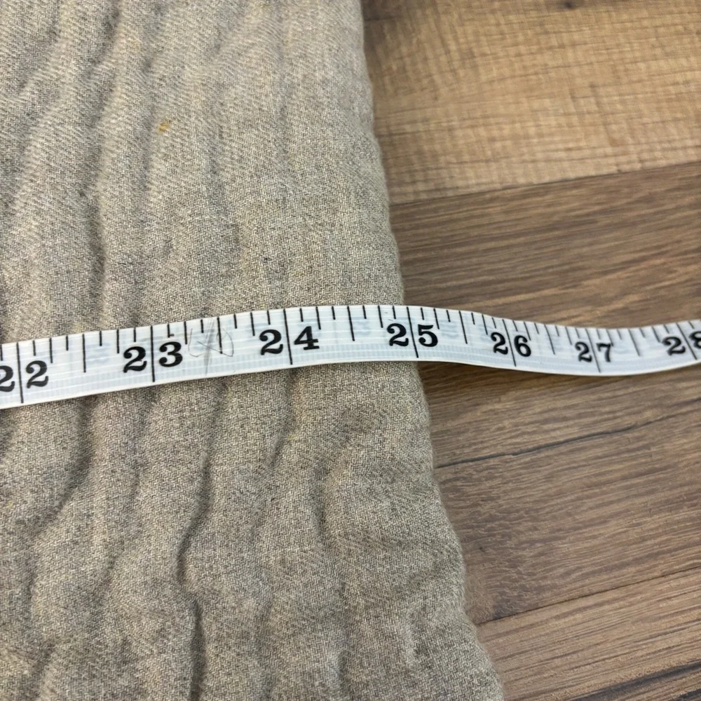 Eileen Fisher Quilted Cotton Flannel Hooded Textured Vest Tan Women’s - Picture 8 of 8